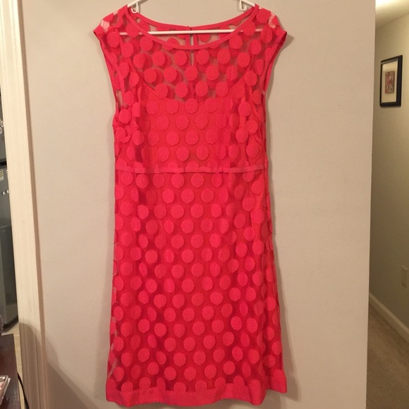 Laundry by Shelli Segal Coral/Pink Dress 12 - Picture 2 of 4