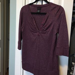Purple and Silver Torrid Top Size 1