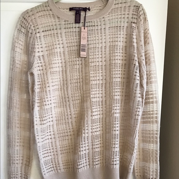 New Rachel Roy Plaid Knit Top