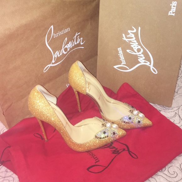 Christian Louboutin Barzas 100 Crystal Butterfly - Picture 3 of 7