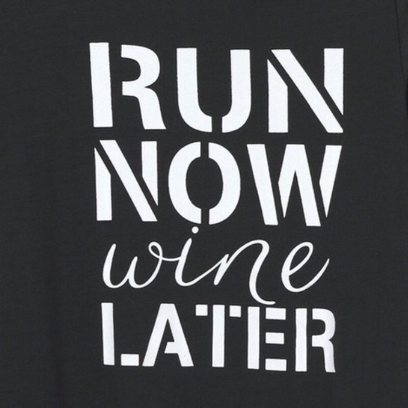 ✨1 SHOULDER RUN NOW WINE LATER TOP *Nwt*✨ - Picture 4 of 7