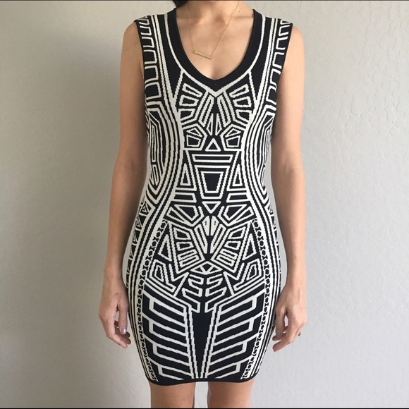Forever 21 bodycon geometric dress
