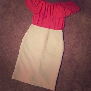 White Pencil Skirt