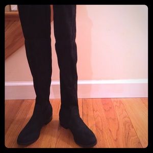 Black over the knee boots