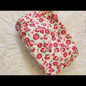 Forever 21 floral makeup bag