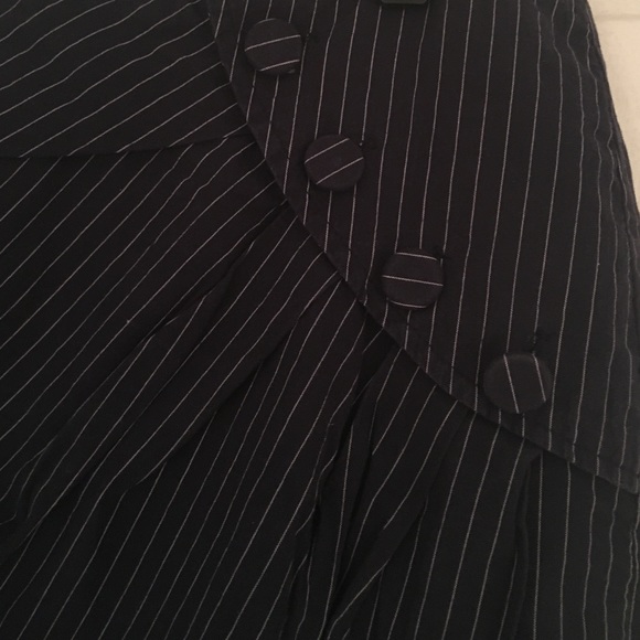 Navy pinstripe pencil skirt - Picture 2 of 4
