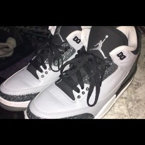 Nike Retro Air Jordan 3 "Wolf Grey/Blk" size 8