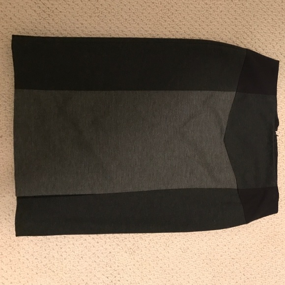Black and grey pencil skirt