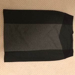 Black and grey pencil skirt