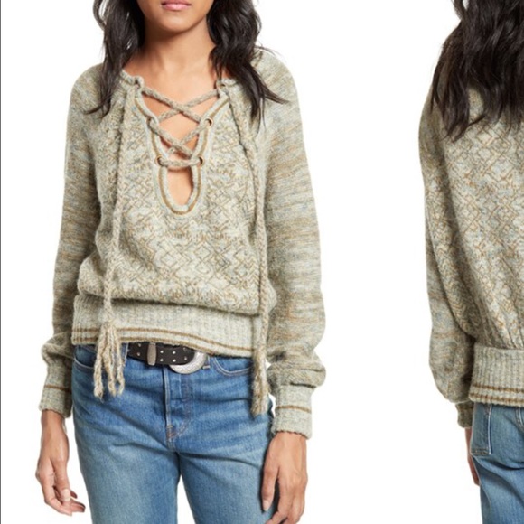 🎉SOLD🎉Free People Hoops and Hollas Sweater - Picture 4 of 4