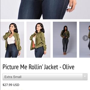 fashion nova "picture me rollin". Bomber jacket