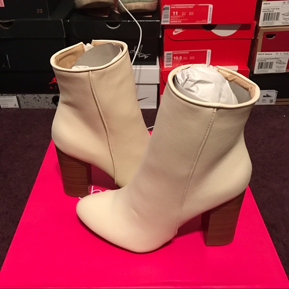 Cream booties