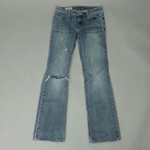 Banana Republic Size 4 Distressed Boot Cut Jeans
