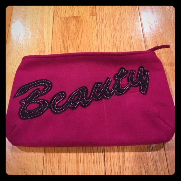 Pink "Beauty" make up bag