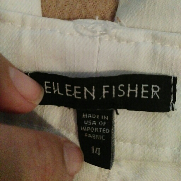 Nwot Eileen Fisher white jeans size 14 FINAL - Picture 3 of 4