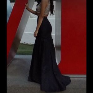 black formal skirt