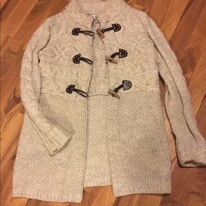 Ann Taylor LOFT toggle close cardigan