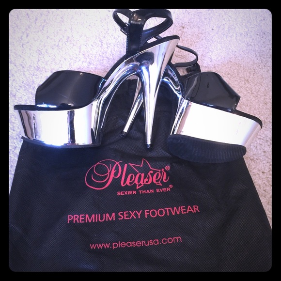 Pleasers 007 stiletto platform heels