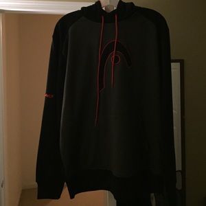 Head Sports Brand Hoodie Black & Red