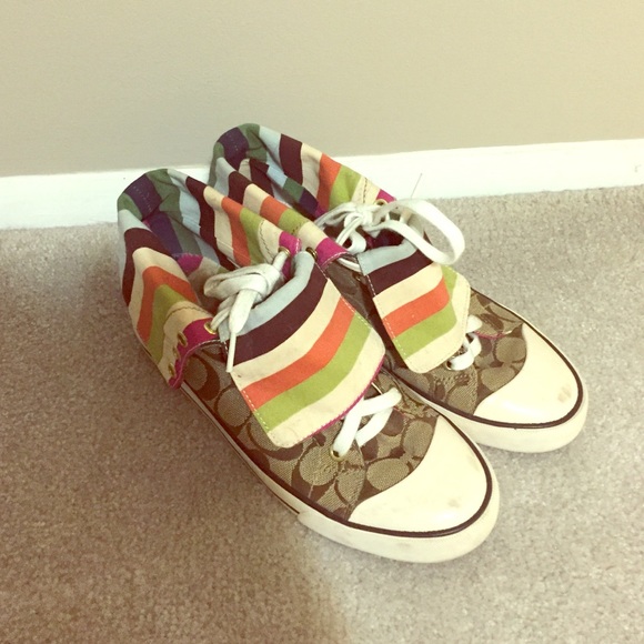 Coach high top shoes for sale