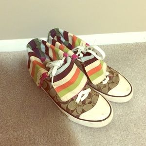 Coach high top shoes for sale