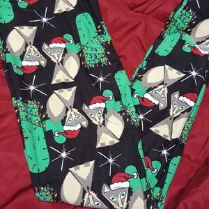 LuLaroe 2016 Christmas Legging OS *Unicorn HTF*