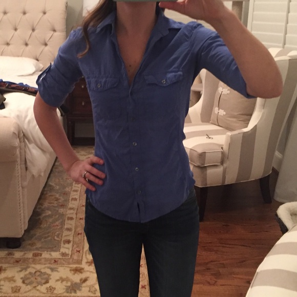 Purple button up