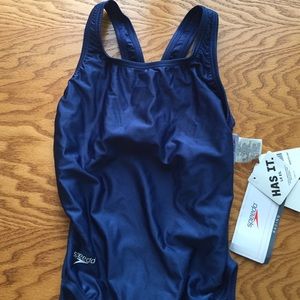 Speedo Racing Swim Suit - Navy