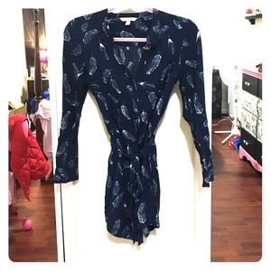 Banana Republic belted tie dress