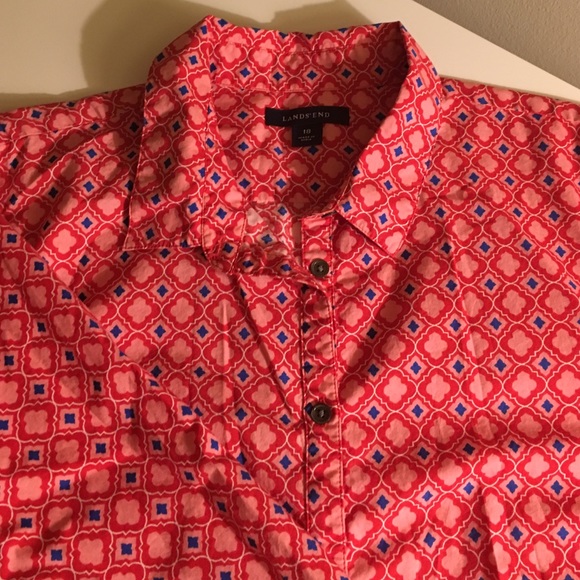 Lands End Patterned Shirt