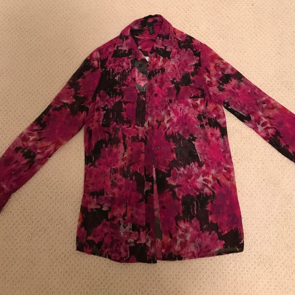 Kenneth Cole multi color blouse