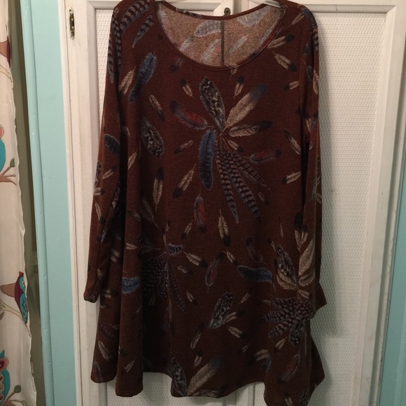 Brand new feather tunic