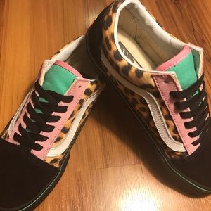 custom leopard vans