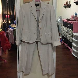 Talbots petite Beige pant suit