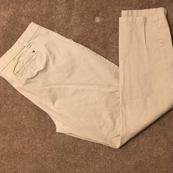 Tommy Hilfiger khaki pants.