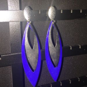 Blue/Purplish Dangling Earrings