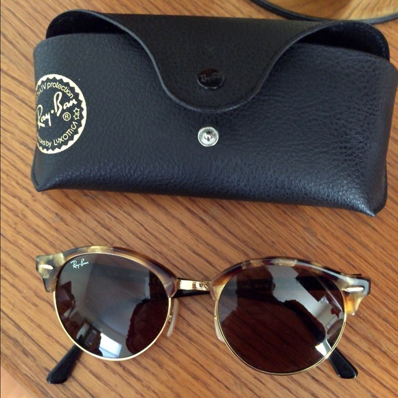 Ray-Ban Accessories - Ray Ban Clubround Brown Tortoise Sunglasses