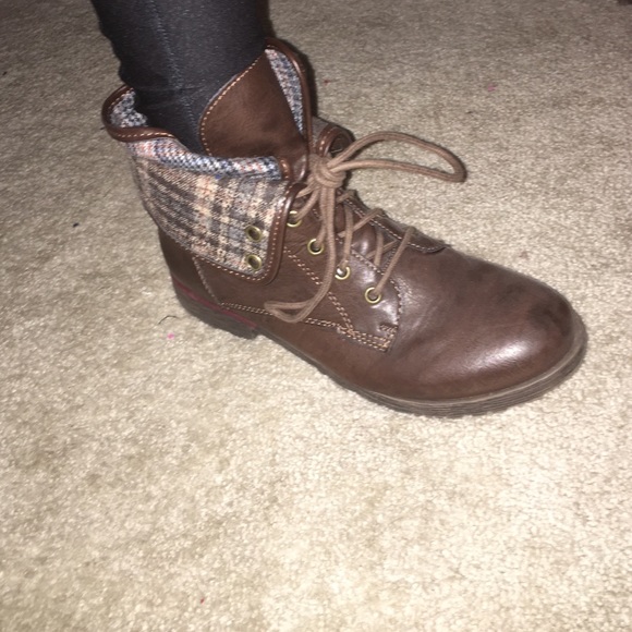 Brown Combat Boots