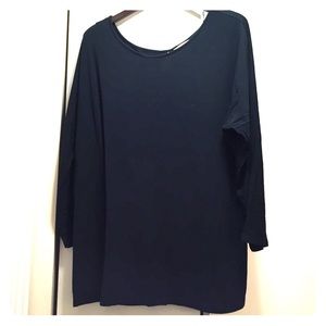 BR navy long sleeve modal tunic