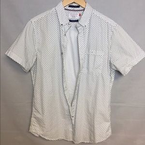 Denim & Flower Button Down Shirt