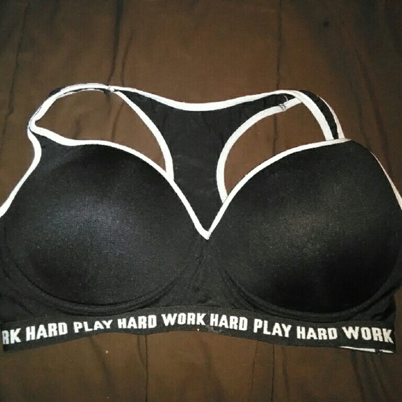 Black Sports Bra - Picture 1 of 3