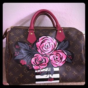 Authentic LV Speedy 30 - hand painted by me