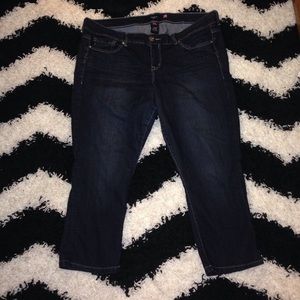Blue Crop Jeans