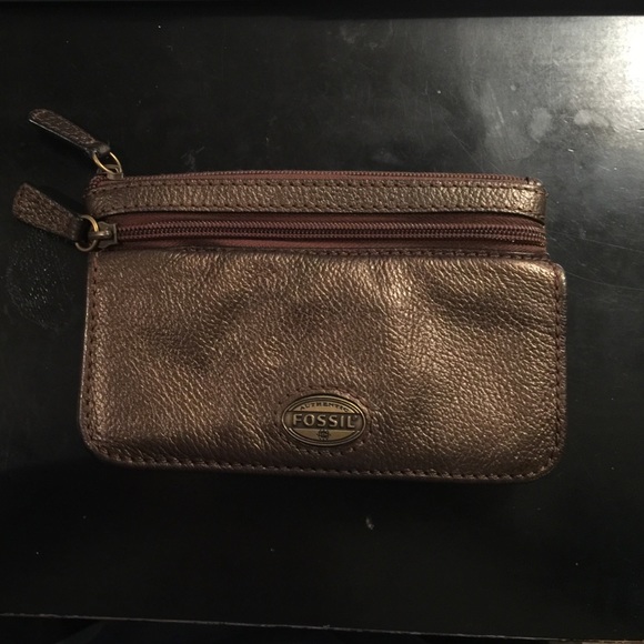 Brown fossil wallet