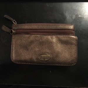 Brown fossil wallet