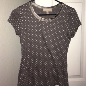 Polka dot banana republic tee