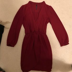 Burgundy dress