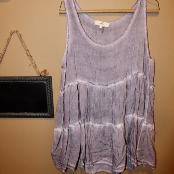 Brand new Lavender Ruffled tank