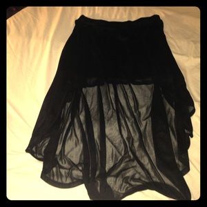 LAST CHANCE LIKE NEW High Low Sheer Skirt