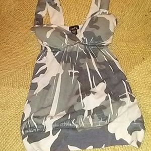 Camo print top